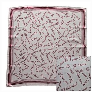 TURA "I Love You" In Many Languages Pink & Red Scarf | SZ 21" Square